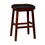 30" Bar Stool, Espresso Finish, Black Leather Seat B04660628