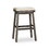 B04660633 Gray+Bonded Leather+30" Bar Stool - French Gray Seat