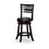 B04660680 Espresso+Bonded Leather+24" - Counter Stool - Black Seat