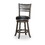 B04660682 Gray+Bonded Leather+24" Counter Stool - Black Seat