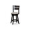 B04660688 Espresso+Fabric+24" Counter Stool - Beige Seat