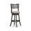 B04660697 Gray+Fabric+30" Bar Stool - Beige Seat