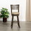 B04660701 Gray+Bonded Leather+30" Bar Stool - French Gray Seat