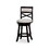 B04660713 Espresso+Fabric+30" Bar Stool - Beige Seat