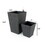 2-Pack Smart Self-watering Square Planter for Indoor and Outdoor - Hand Woven Wicker - Espresso B046P144629
