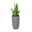 14.6" Self-watering Wicker Planter - Garden Decoration Pot - Gray - Round B046P144658