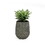 13.4" Self-watering Wicker Planter - Garden Decoration Pot - Gray - Round B046P144670