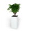 11" Composite Self-watering Square Planter Box - High - White B046P144678
