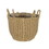 3-Pack Wicker Multi-purposes Basket with handler - Planter basket - Gray B046P144686