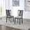 6-Piece Dining Set with Bench, Gray B046P147183