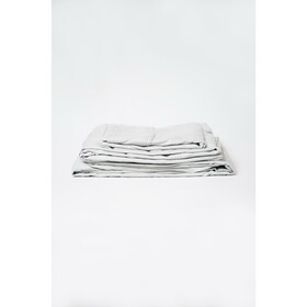 Omne Sleep 5-Piece Pewter Brushed Microfiber Split Queen Hypoallergenic Sheet Set B04766017