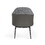 Modrest Cora Modern Grey Fabric & Leatherette Dining Chair B04961320
