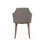 Modrest Megan Mid-century Modern Beige & Grey Dining Chair B04961322