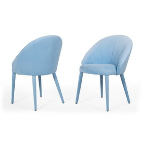 Modrest Sanders Modern Blue Dining Chair B04961326