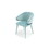 Modrest Salem Modern Aqua Fabric Dining Chair B04961327