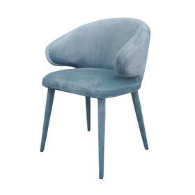 Modrest Salem Modern Blue Grey Fabric Dining Chair B04961330