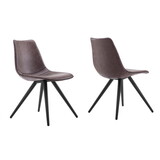 Modrest Condor Modern Brown Dining Chair (Set of 2) B04961346