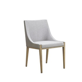 Modrest Fairview Modern Grey & Brass Dining Chair B04961354