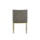 Modrest Fairview Modern Grey & Brass Dining Chair B04961354