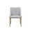 Modrest Fairview Modern Grey & Brass Dining Chair B04961354