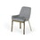 Modrest Ganon Modern Grey & Antique Brass Dining Chair B04961360