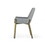 Modrest Ganon Modern Grey & Antique Brass Dining Chair B04961360