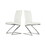 Angora - Modern White Dining Chair (Set of 2) B04961373