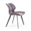 Modrest Moira Modern Dark Brown Eco-Leather Dining Chair (Set of 2) B04961389