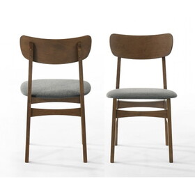 Modrest Castillo Modern Grey Side Dining Chair (Set of 2) B04961391
