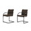 Modrest Ivey Modern Brown Dining Chair (Set of 2) B04961409