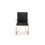 Modrest Trea Modern Black Velvet & Rosegold Dining Chair B04961425