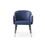 Modrest Calder Blue & Beige Bonded Leather Dining Chair B04961426