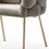 Modrest Debra Modern Grey Velvet Dining Chair B04961428