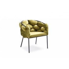 Modrest Debra Modern Green Fabric Dining Chair B04961430