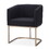 Modrest Yukon Modern Black & Antique Brass Dining Chair B04961434