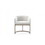 Modrest Elisa Modern Beige Velvet & Brass Dining Chair B04961447