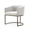 Modrest Elisa Modern Beige Velvet & Brass Dining Chair B04961447