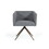 Modrest Riaglow Contemporary Dark Grey Fabric Dining Chair B04961451