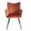 Modrest Barrett Modern Orange & Black Dining Chair B04961458