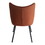 Modrest Barrett Modern Orange & Black Dining Chair B04961458