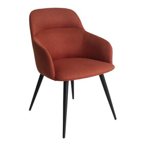 Modrest Scranton Modern Orange & Black Dining Chair B04961463