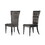 Modrest Darley Modern Grey Velvet Dining Chair Set of 2 B04961473