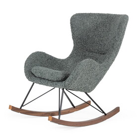 Modrest Ikard Modern Grey Sheep Rocking Chair B04961508