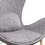 Modrest Britt Modern Grey Fabric Accent Chair B04961547