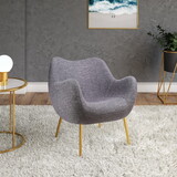 Modrest Cicero Modern Grey Accent Chair B04961548