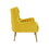 Modrest Everly Contemporary Velvet Yellow Accent Chair B04961583