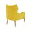 Modrest Everly Contemporary Velvet Yellow Accent Chair B04961583