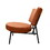 Modrest Sami Modern Orange Velvet Accent Chair B04961584
