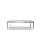 Modrest Agar Modern Glass & Stainless Steel Coffee Table B04961632