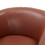 Tessa Caramel Top Grain Leather Wood Base Swivel Chair B050125414